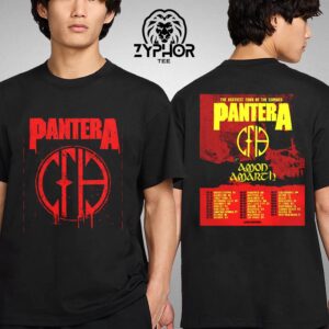 Pantera The Heaviest Tour Of The Summer 2025 With Special Guest Amon Amarch Tour Dates Two Sides Unisex T-shirt