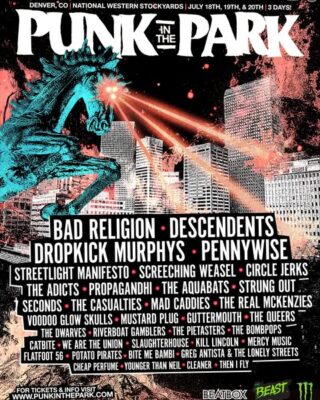 Punk In The Park With Headliners Bad Religion Descendents Dropkick Murphys Pennywise At The National Western Stockyards In Denver CO On July 18th 20th 2025