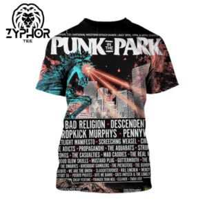 Punk In The Park With Headliners Bad Religion Descendents Dropkick Murphys Pennywise At The National Western Stockyards In Denver CO On July 18th-20th 2025 AOP Shirt