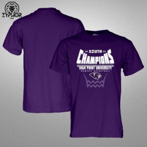 2025 Big South Women’s Basketball Champions High Point Panthers University Conference Tournament Unisex T-shirt