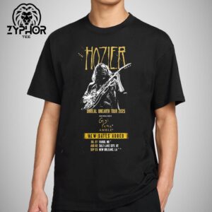 Andrew Hozier Byrne Unreal Unearth Tour 2025 With Special Guests Gigi Perez Amble Tour Dates 2025 Unisex T-shirt