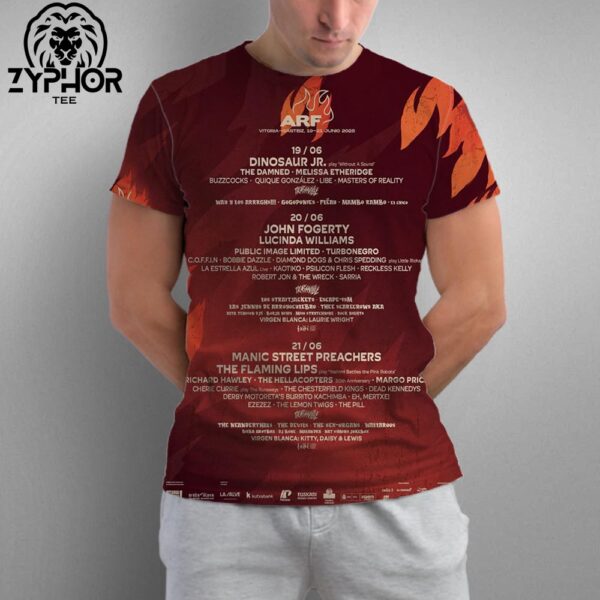 Azkena Rock Festival 2025 Lineup The Summer In Vitoria Gasteiz On June 2025 All Over Print Shirt