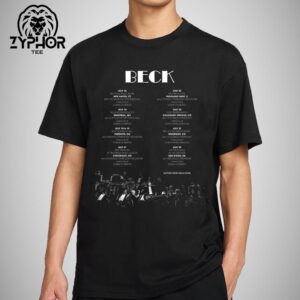 Beck Announces 2025 Orchestral Shows Tour Date In July Unisex T-shirt