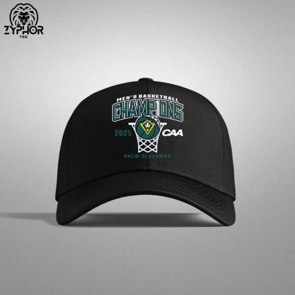 CAA Men’s Basketball Champions 2025 UNCW Seahawks Snapback Classic Hat Cap