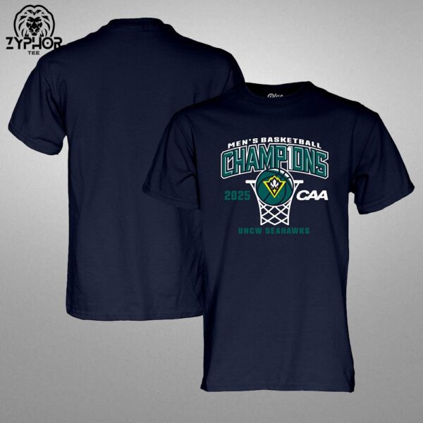 CAA Men’s Basketball Champions 2025 UNCW Seahawks Conference Tournament Unisex T-shirt