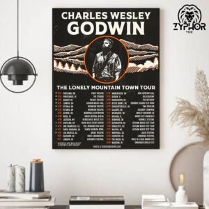 Charles Wesley Godwin The Lonely Mountain Town Tour With Special Guests And Tour Dates 2025 Home Decor Poster Canvas