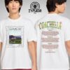 Coachella Festival 2025 Coachella Poppies Lineup Graphic Two Sides Unisex T-shirt