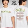 Coachella Desert Views Stamp Graphic Festival 2025 Lineup Two Sides Unisex T-shirt