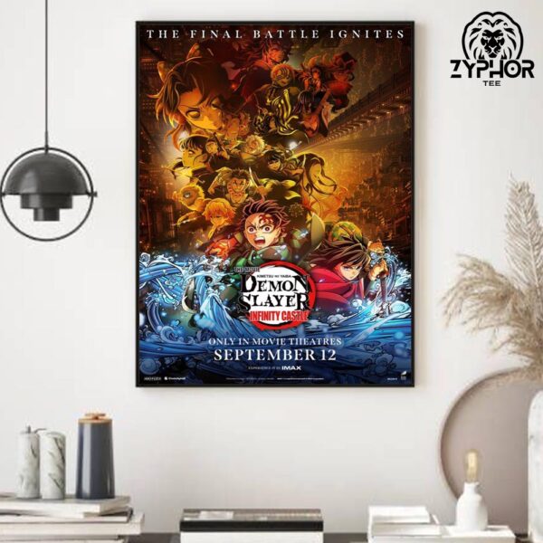 Demon Slayer Infinity Castle Is Releasing 12 September 2025 Globally Home Decor Poster Canvas