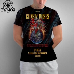 Guns N’ Roses Because What You Want And What You Get Are Two Completely Different Things On 17 May Mahalaxmi Racecourse Mumbai All Over Print Shirt