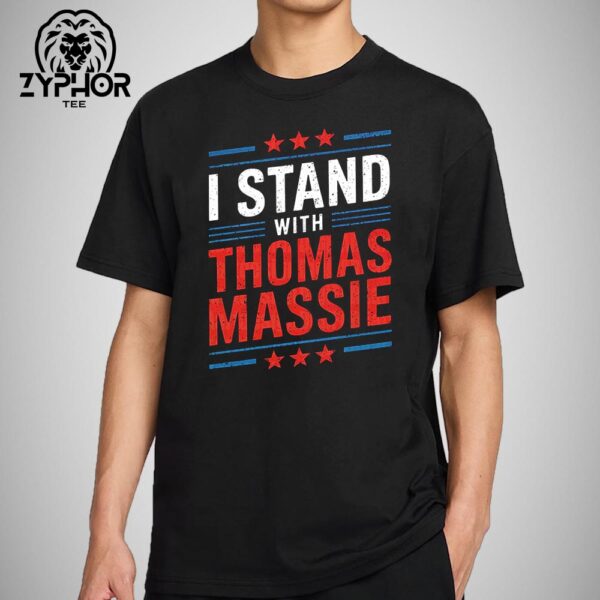 I Stand With Thomas Massie Artwork Unisex T-shirt