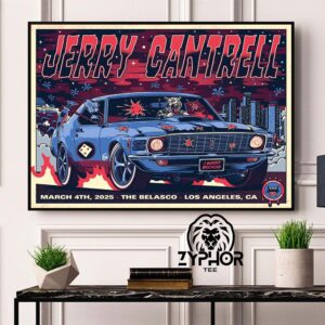 Jerry Cantrell The Music Show That Took Place On March 4 in The Belasco Los Angeles CA Home Decor Poster Canvas