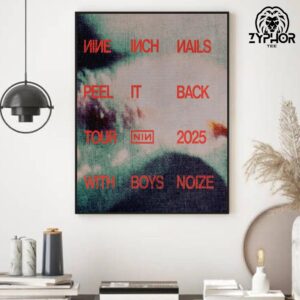 Nine Inch Nails Peel It Back Tour 2025 With Special Guest Boys Noize Home Decor Poster Canvas