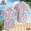 Pokemon Hawaiian Shirt Pattern Gastly Haunter Gengar Full Evolution Ghost Type Pokemon Aloha Shirt