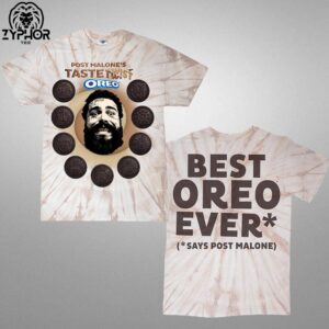 Post Malone Special Collaboration With Oreo Taste Twist The Best Oreo Ever All Over Print Shirt