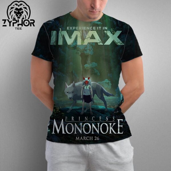 Princess Mononoke Is Coming Exclusively To IMAX Theaters On March 26 Artwork All Over Print Shirt