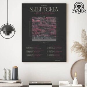 Sleep Token The Even In Arcadia Tour 2025 Tour Dates Artwork For Fan Home Decor Poster Canvas