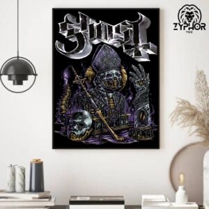 The Band Ghost New Single Satanized Included In New Album Skeleta Home Decor Poster Canvas