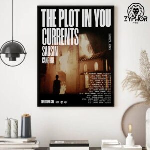 The Plot In You The UK And European 2025 Tour Dates With Special Guests Currents Saosin Cane Hill Home Decor Poster Canvas