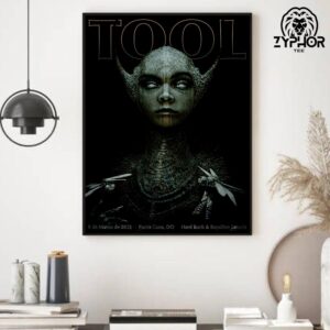 Tool Music Official Poster By Ed Binkley Artwork On March 8 2025 In Hard Rock And Royalton Resorts Home Decor Poster Canvas