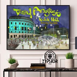 Trey Anastasio Musicshow At Kodak Hall In Rochester NY Fan Artwork The UFO And Alien For Trey Anastasio Home Decor Poster Canvas