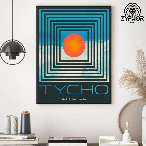 Tycho Scott Hansen The Tour Off At Koko London With Tonic Walter On March 6 2025 Home Decor Poster Canvas