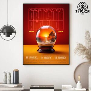 Umphrey’s McGee Cruising Altitude 2025 Tour Dates Home Decor Poster Canvas