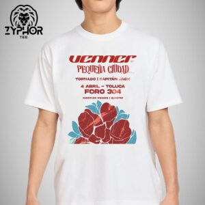 Venner x Pequena Ciudad With Special Guests Tornado And Capitan Jack On April 4 2025 Foro 304 Toluca Mexico Unisex T-shirt