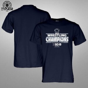 Wrestling Champions 2025 Penn State Nittany Lions Big Ten Conference Tournament Unisex T-shirt